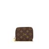 Billetera Louis Vuitton en lona de lino verde - 360 thumbnail