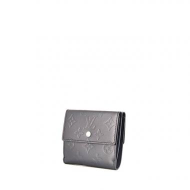 Billetera Louis Vuitton Billfold en cuero Monogram azul gris