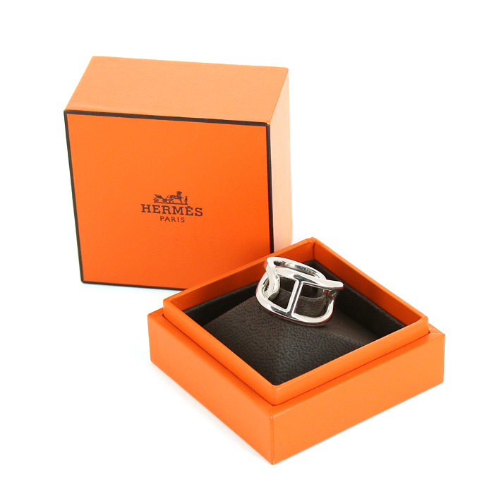 Hermès Cythère ring in silver - Detail D2