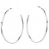 Dinh Van Double Sens hoop earrings in white gold and diamonds - 00pp thumbnail