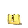 Borsa a tracolla Valentino Garavani Rockstud modello piccolo in pelle gialla con decoro di borchie - 00pp thumbnail