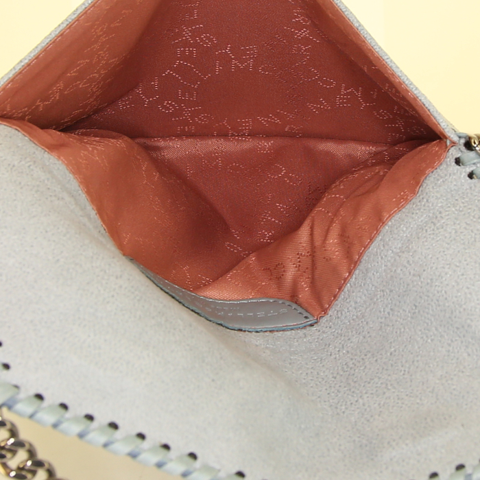 Stella McCartney Falabella pouch in blue canvas - Detail D2