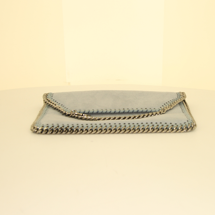 Pochette Stella McCartney Falabella in tela blu - Detail D4
