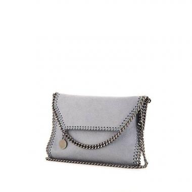 Stella McCartney Falabella pouch in blue canvas