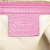 Gucci Soho shopping bag in pink grained leather - Detail D3 thumbnail