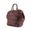 Louis Vuitton Sunshine Express North-South handbag in burgundy canvas and burgundy leather - 00pp thumbnail