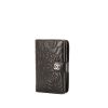 Billetera Chanel Camelia - Wallet en cuero negro - 00pp thumbnail