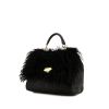 Dolce & Gabbana Sicily handbag in black furr and black leather - 00pp thumbnail