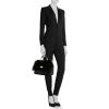 Dolce & Gabbana Sicily handbag in black furr and black leather - Detail D1 thumbnail