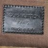 Borsa da spalla o a mano Louis Vuitton Shearing Thunder in tela monogram cerata marrone con borchie e pelle verniciata nera - Detail D3 thumbnail