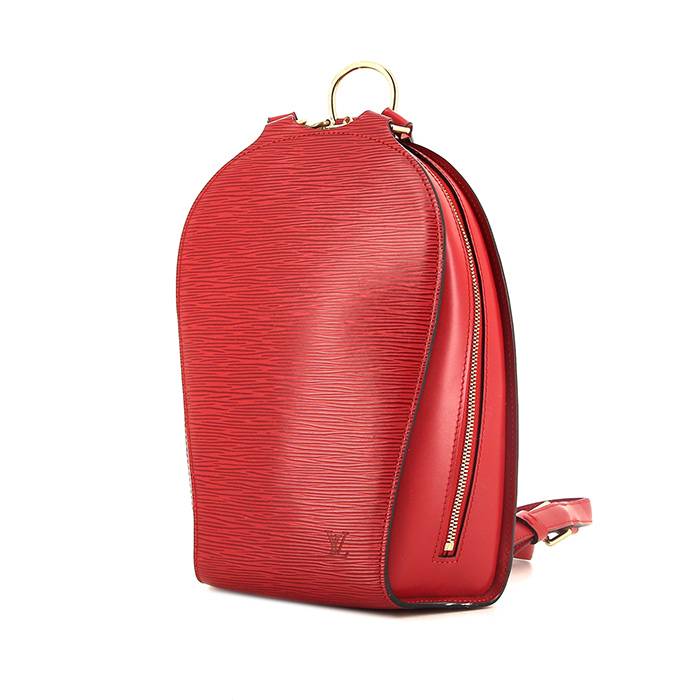 Louis+Vuitton+Mavillon+Backpack+Red+Leather for sale online