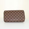 Louis Vuitton Ribera small model handbag in ebene damier canvas and brown leather - Detail D4 thumbnail