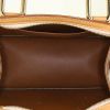 Bolso de mano Louis Vuitton Forsyth modelo pequeño en charol Monogram marrón dorado y cuero natural - Detail D2 thumbnail