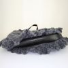Bolso Cabás Dolce & Gabbana Sicily en lana gris y cuero negro - Detail D5 thumbnail