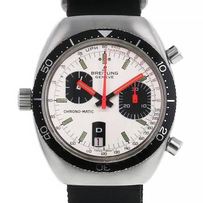 Reloj Breitling Chrono-Matic de acero Ref :  2112 Circa  1970 - 00pp