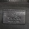 Gucci Bardot bag worn on the shoulder or carried in the hand in black monogram canvas and black leather - Detail D3 thumbnail