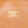 Hermes Plume handbag in gold and orange Swift leather and orange piping - Detail D3 thumbnail