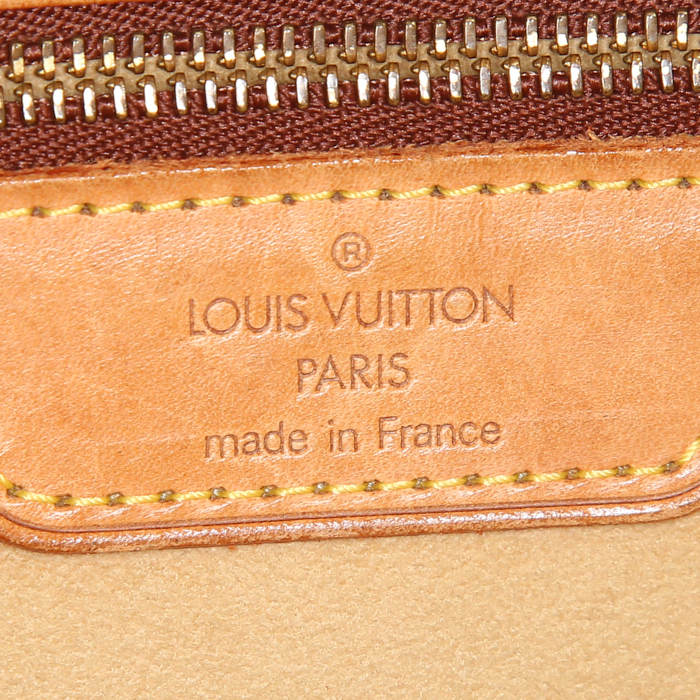 Bolso Cabás Louis Vuitton Babylone en lona Monogram y cuero natural - Detail D3