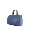 Borsa Louis Vuitton Speedy 25 cm in pelle Epi blu - 00pp thumbnail