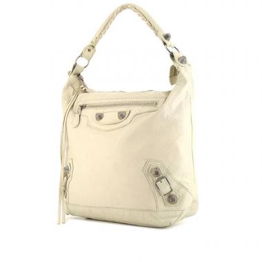Bolso de mano Balenciaga Day en cuero blanco