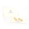 Mario Buccellati Macri Classica 1980's pendants earrings in yellow gold and white gold - Detail D2 thumbnail