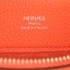 Hermès Bazar pouch in orange togo leather - Detail D3 thumbnail