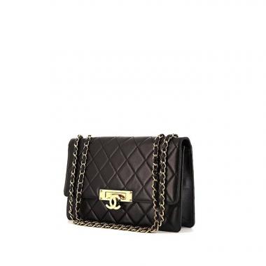 Borsa Chanel Golden Class in pelle trapuntata nera