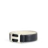 Bolsito-cinturón Hermès Ceinture en cuero box azul - 00pp thumbnail