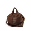 Givenchy Nightingale handbag in brown grained leather - 00pp thumbnail