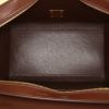 Bolso de mano Celine  Trapeze modelo pequeño  en cuero rojo color burdeos y marrón - Detail D3 thumbnail