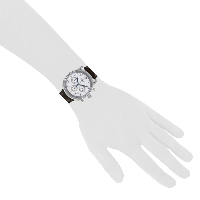 Reloj Hermes Arceau Chrono de acero Ref :  AR4.910 Circa  2010 - Detail D1