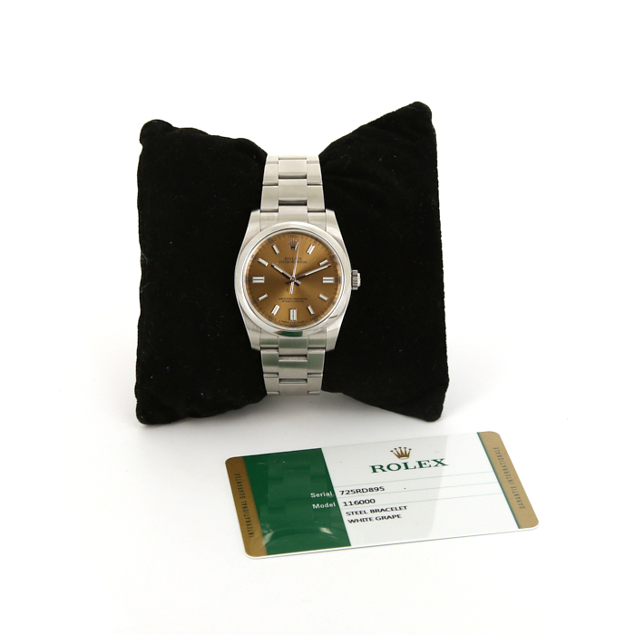 Reloj Rolex Oyster Perpetual de acero Ref : 116000 Circa 2015 - Detail D2