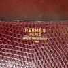 Hermes Constance bag worn on the shoulder or carried in the hand in red lizzard - Detail D4 thumbnail
