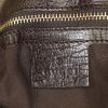 Gucci Mors handbag in grey monogram canvas and brown leather - Detail D3 thumbnail