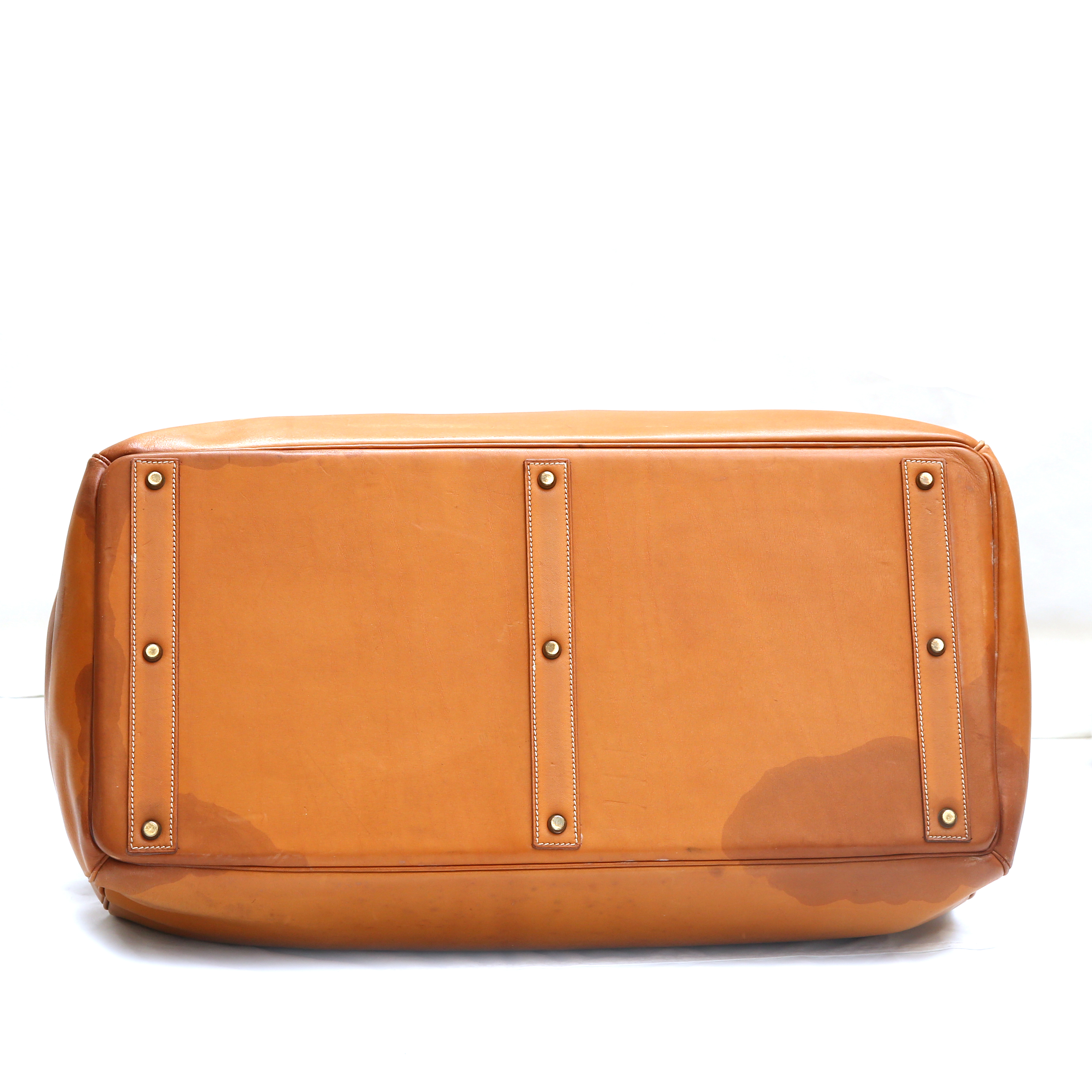 Borsa da viaggio Hermes Haut à Courroies - Travel Bag in pelle naturale - Detail D3