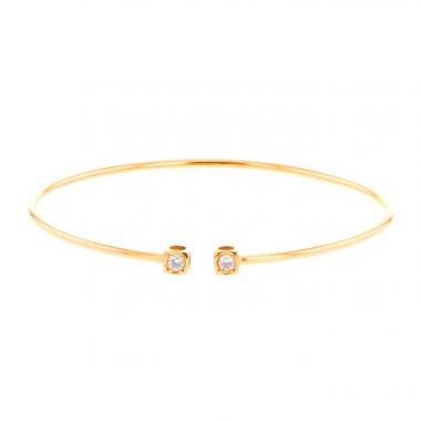Bracelet Dinh Van Cube en or jaune et diamants