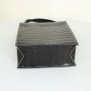 Hermès Lucy handbag in black crocodile and black leather - Detail D4 thumbnail