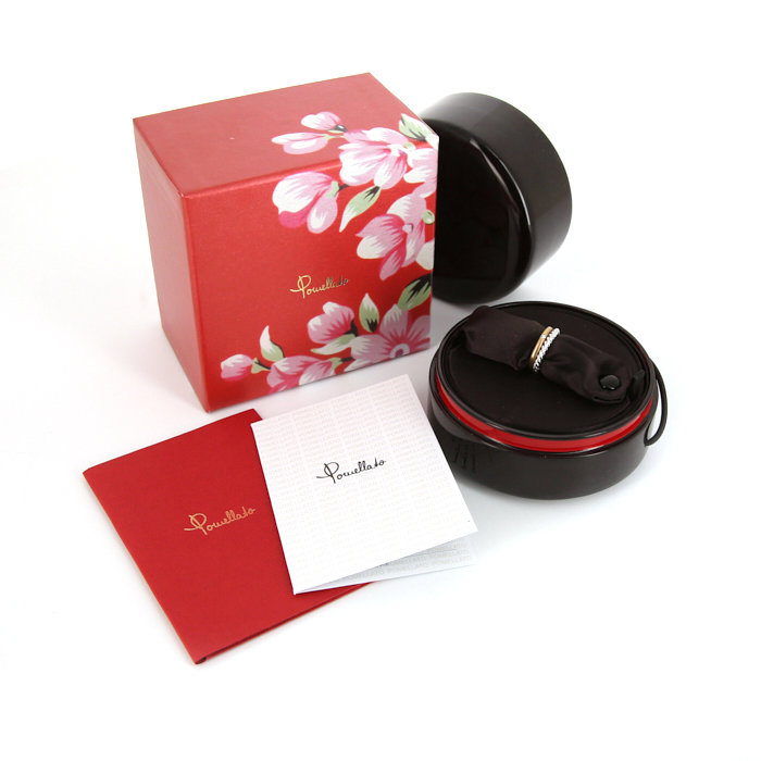 Anello Pomellato Milano in oro bianco,  oro rosa e diamante - Detail D2