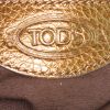 Tod's bag in golden brown grained leather - Detail D3 thumbnail