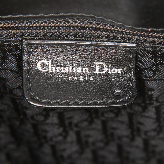 Dior Corset bag in black leather - Detail D3