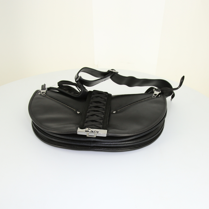 Sac Dior Corset en cuir noir - Detail D4