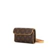 Bolsito-cinturón Louis Vuitton Pochette-ceinture en lona Monogram y cuero natural - 00pp thumbnail