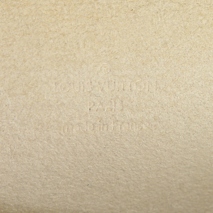 Pochette-ceinture Louis Vuitton Pochette-ceinture en toile monogram et cuir naturel - Detail D3