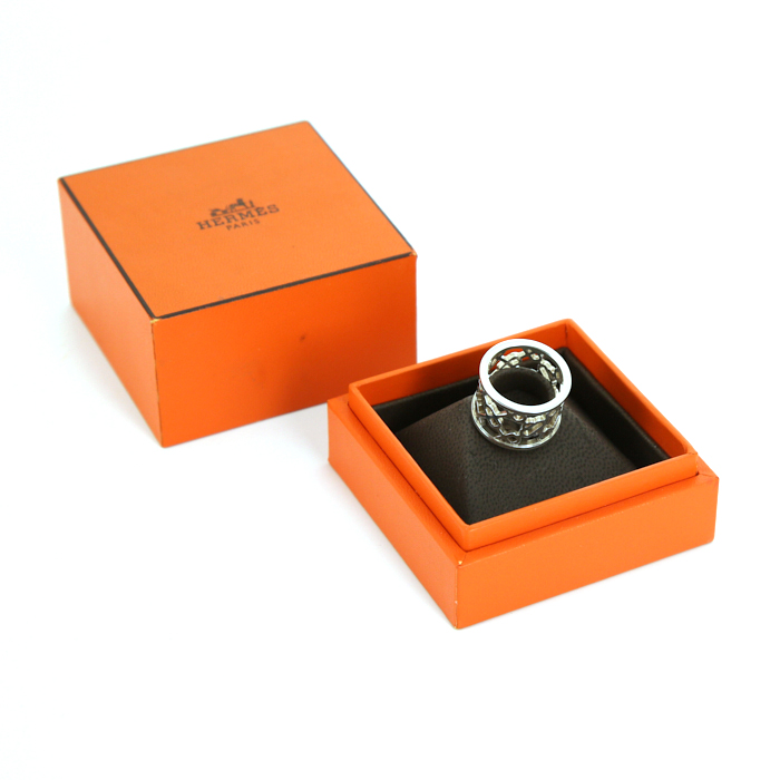 Anello Hermes Arion in argento - Detail D2