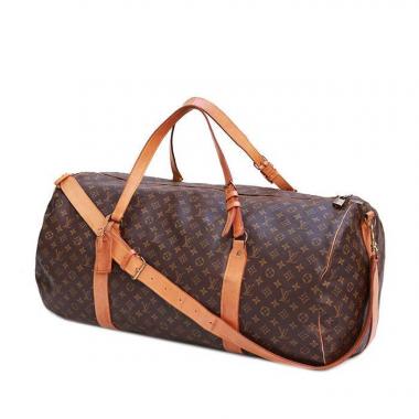 Borsa da viaggio Louis Vuitton Polochon in tela monogram marrone