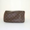 Bolso de mano Louis Vuitton Speedy 25 cm en lona Monogram revestida marrón y cuero natural - Detail D4 thumbnail