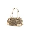 Gucci Princy shoulder bag in monogram canvas and white leather - 00pp thumbnail