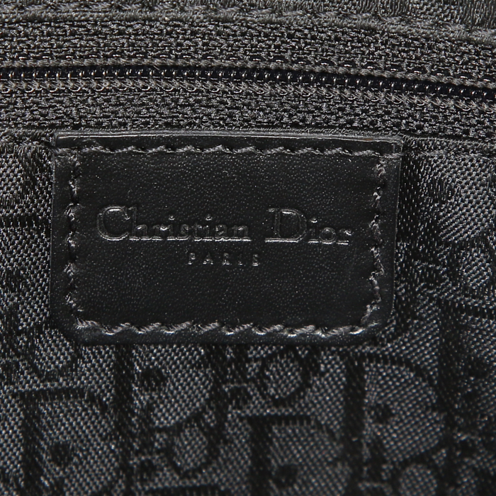 Borsa da spalla o a mano Dior Columbus Avenue in pelle nera - Detail D3