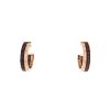 Boucheron Quatre small model hoop earrings in pink gold and PVD - 00pp thumbnail