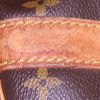Borsa da viaggio Louis Vuitton Keepall 60 cm in tela monogram marrone e pelle naturale - Detail D4 thumbnail